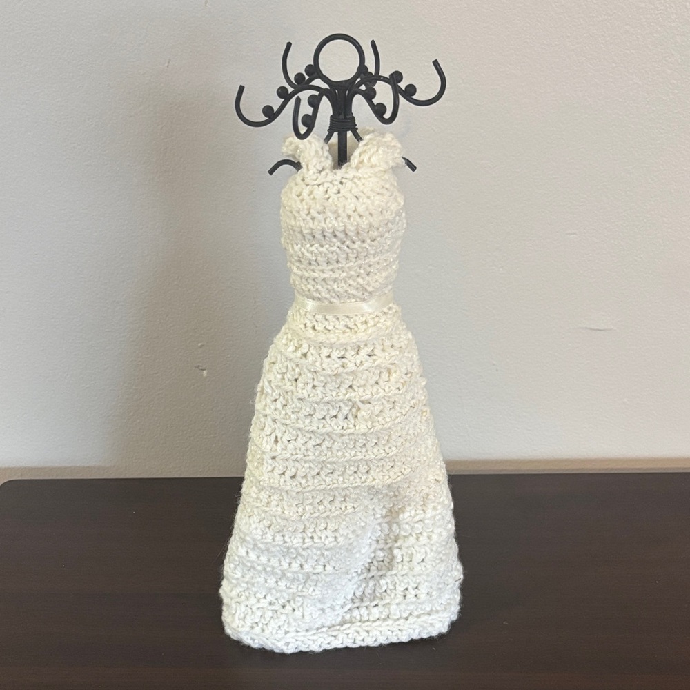 Unique Handmade Wedding Dress Bride Jewelry Holder, Great Condition!